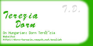 terezia dorn business card